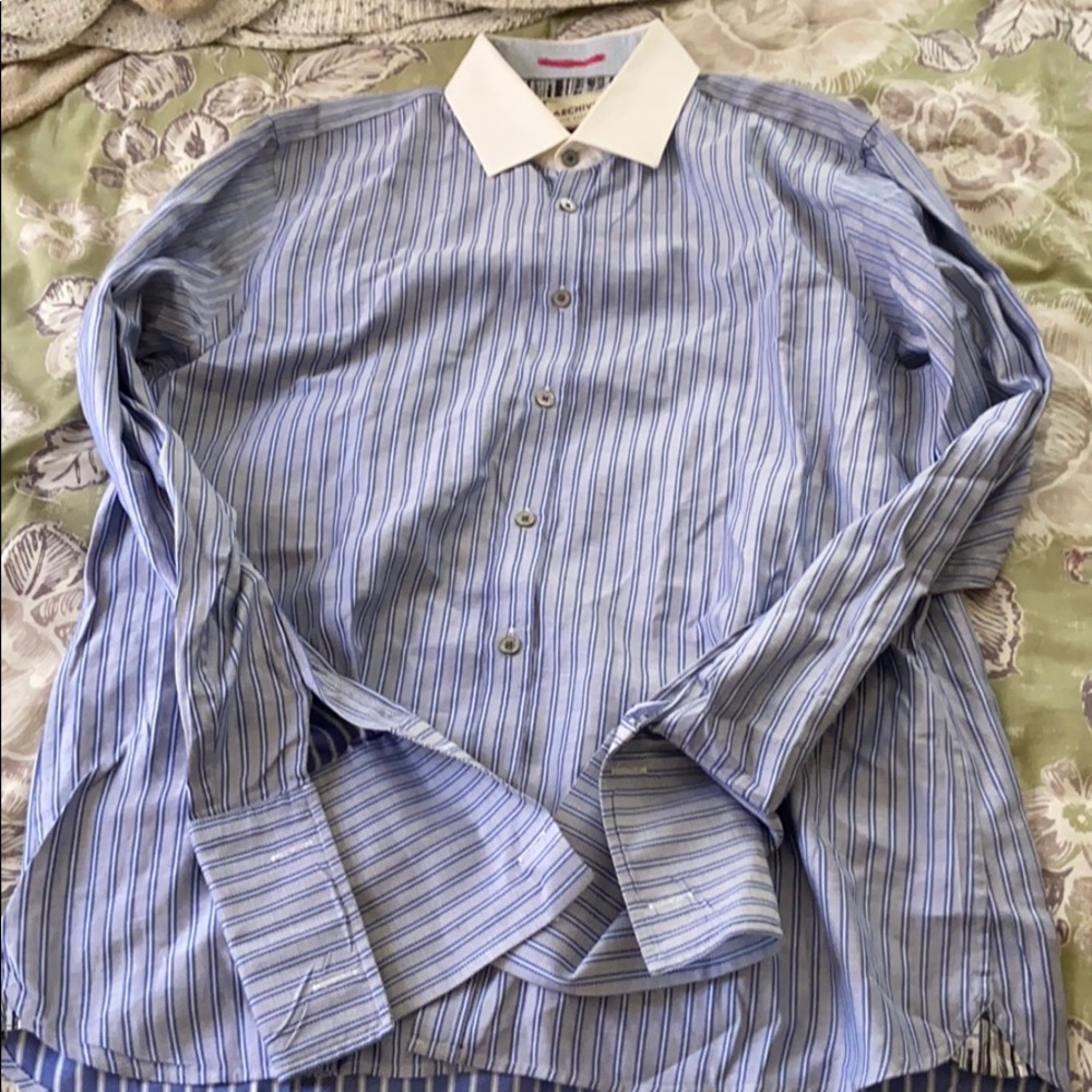 Ted Baker Long Sleeve Dress Shirt Size Small